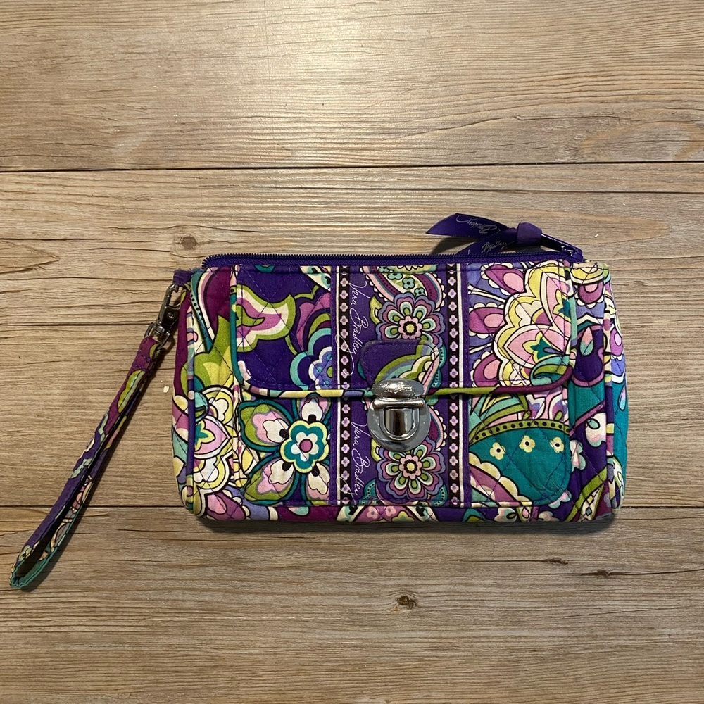 Vera Bradley Heather pattern Large wristlet wallet